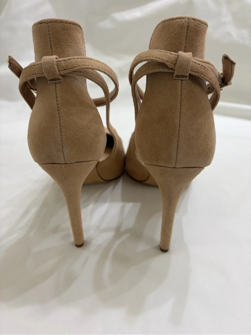 Gianni Bini Nude Suede Slingback Pump Heels